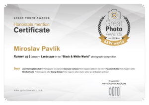 Great Photo Awards Certificate Landscape Miroslav Pavlik 1